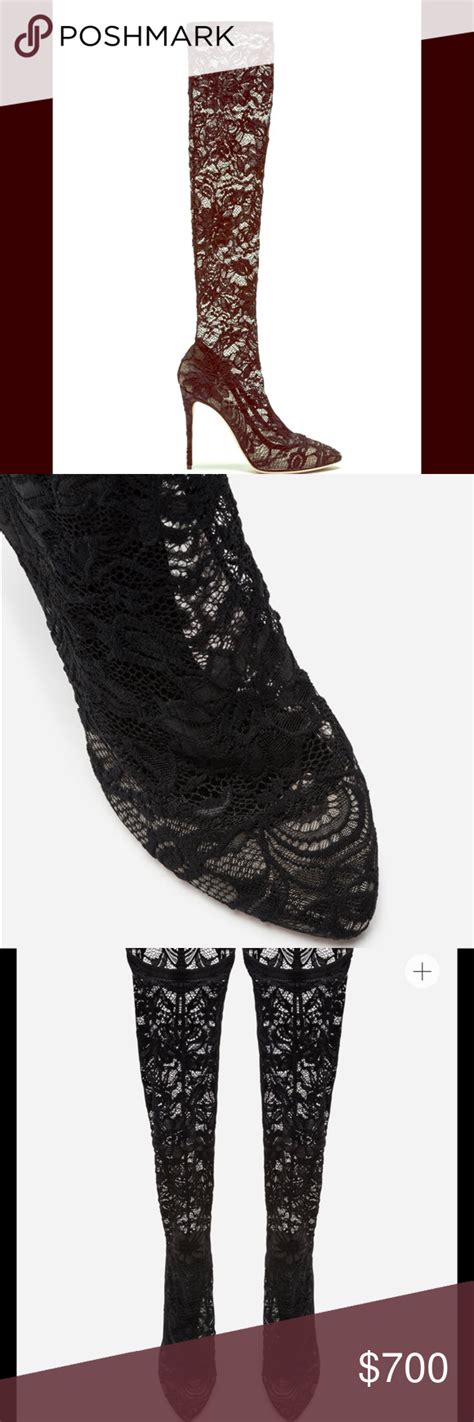 dolce gabbana red lace shoes|Dolce & Gabbana boots for women.